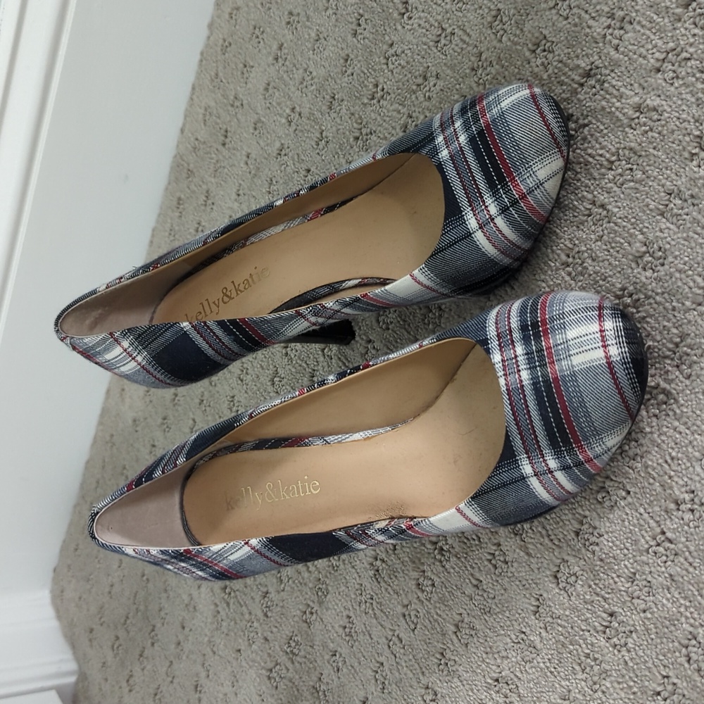Plaid Heels